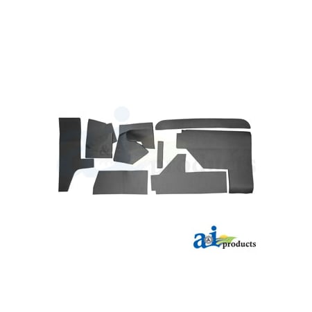 A & I Products Cab Upholstery Kit, Black 0" x0" x0" A-CKT305L